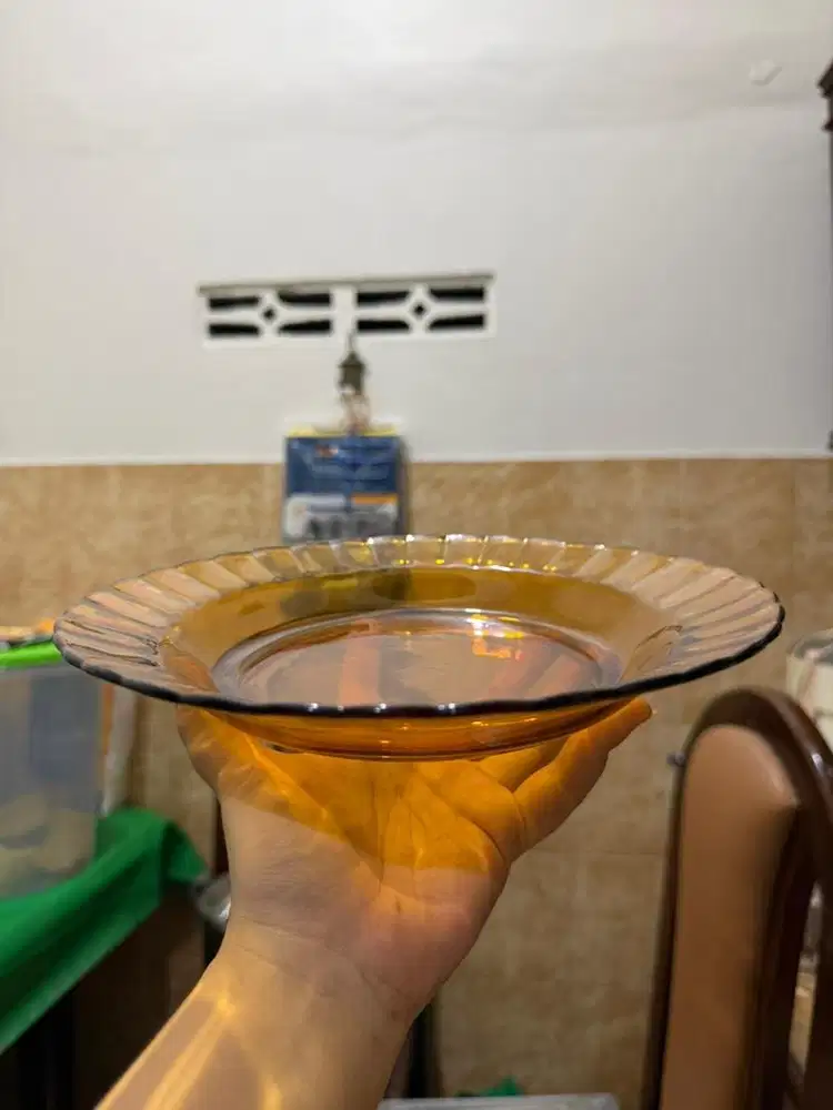 Piring Vintage kaca temper