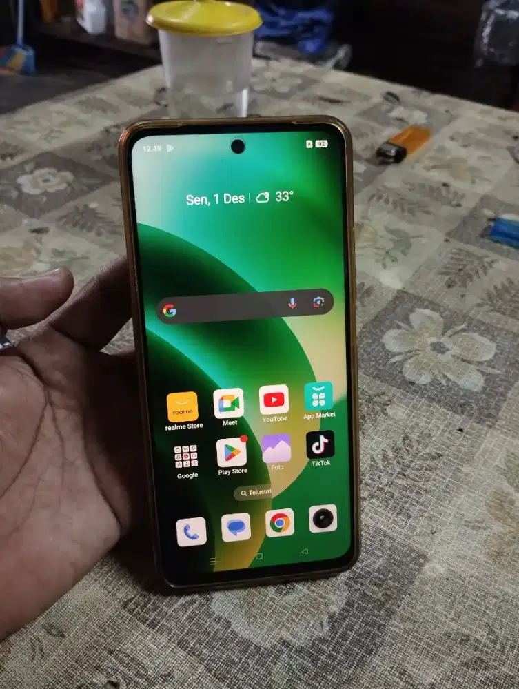 Jual santai realme c75 4G (8/256) hp only lupa akun google