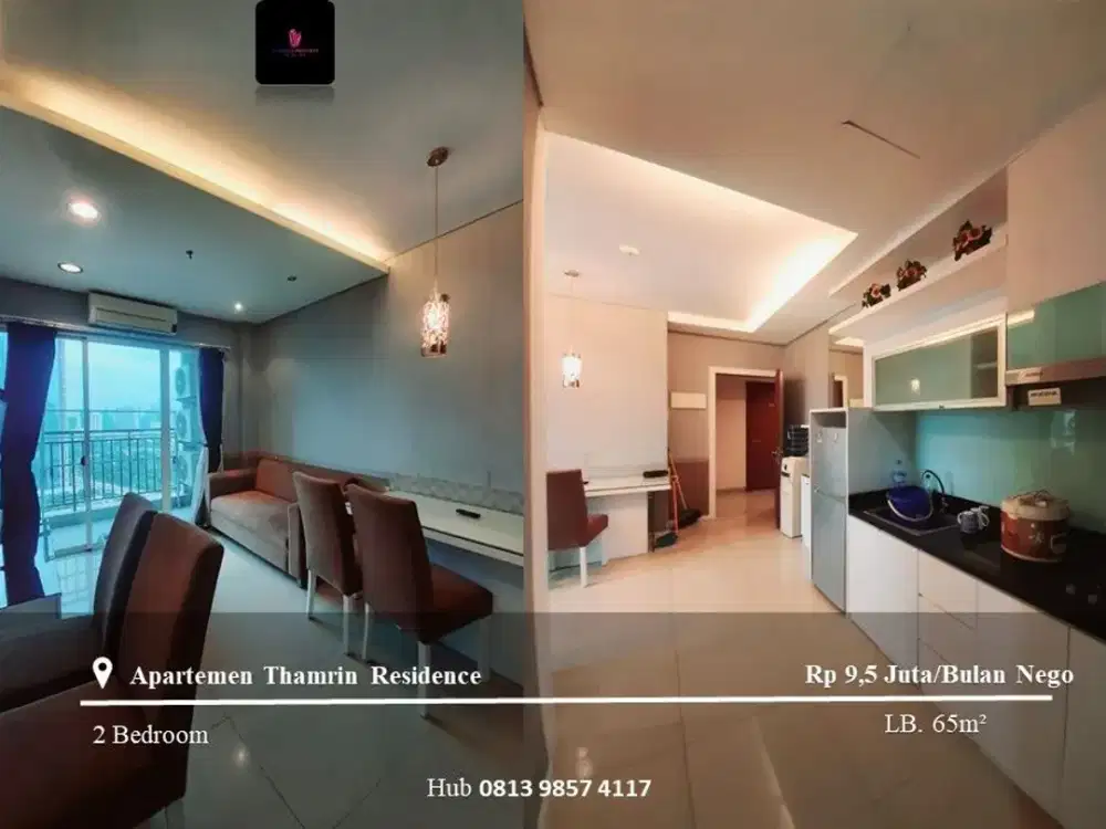 Disewakan Apartement Thamrin Residence High Floor 2BR FF