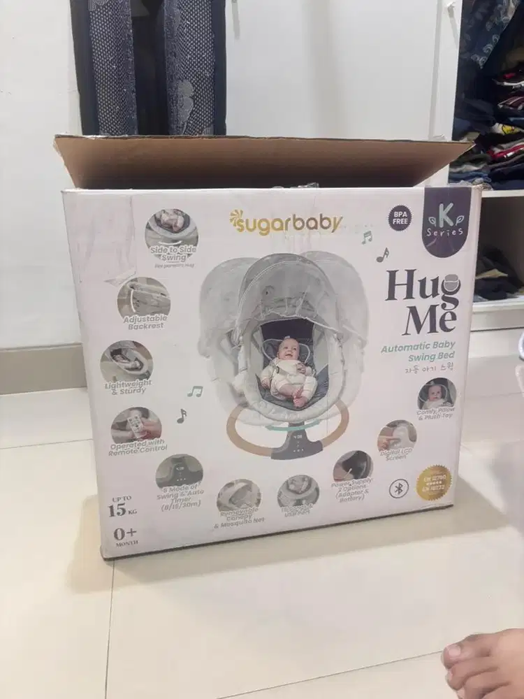 SUGARBABY - hug me k series automatic swing bed ayunan bayi pakai remo