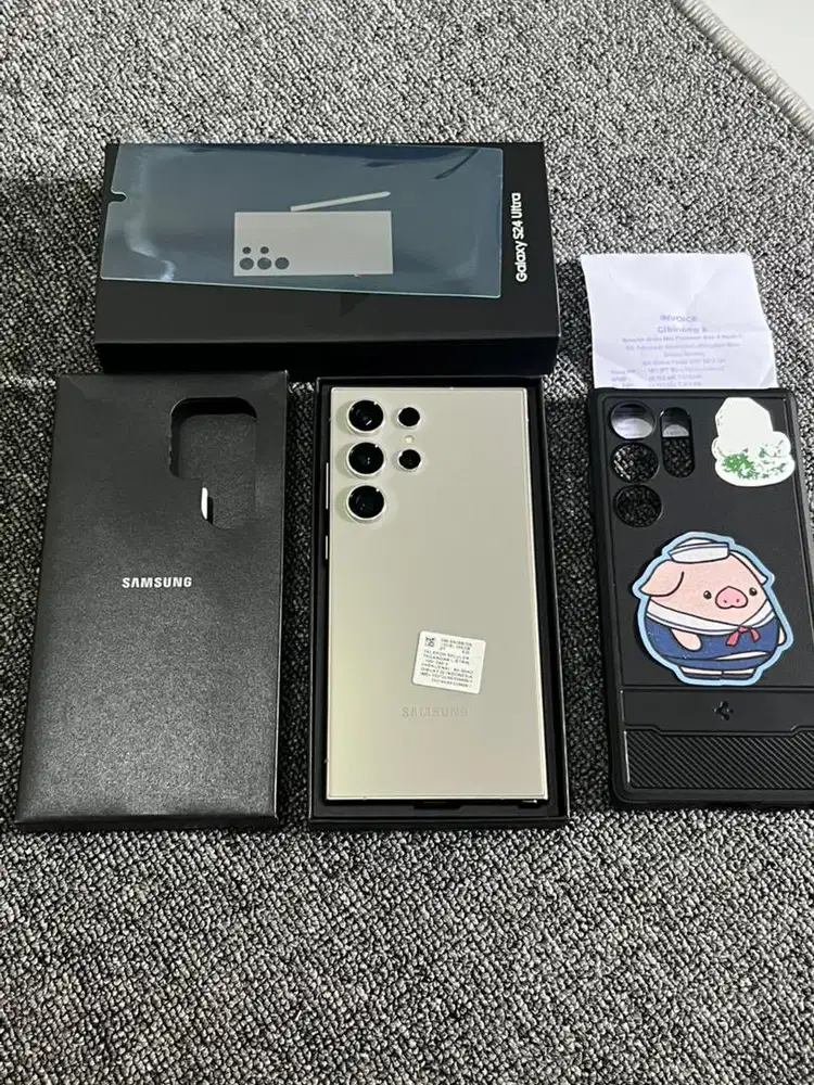 Samsung galaxy S24 ultra grey titanium resmi sein ram 12/256gb bisa tt