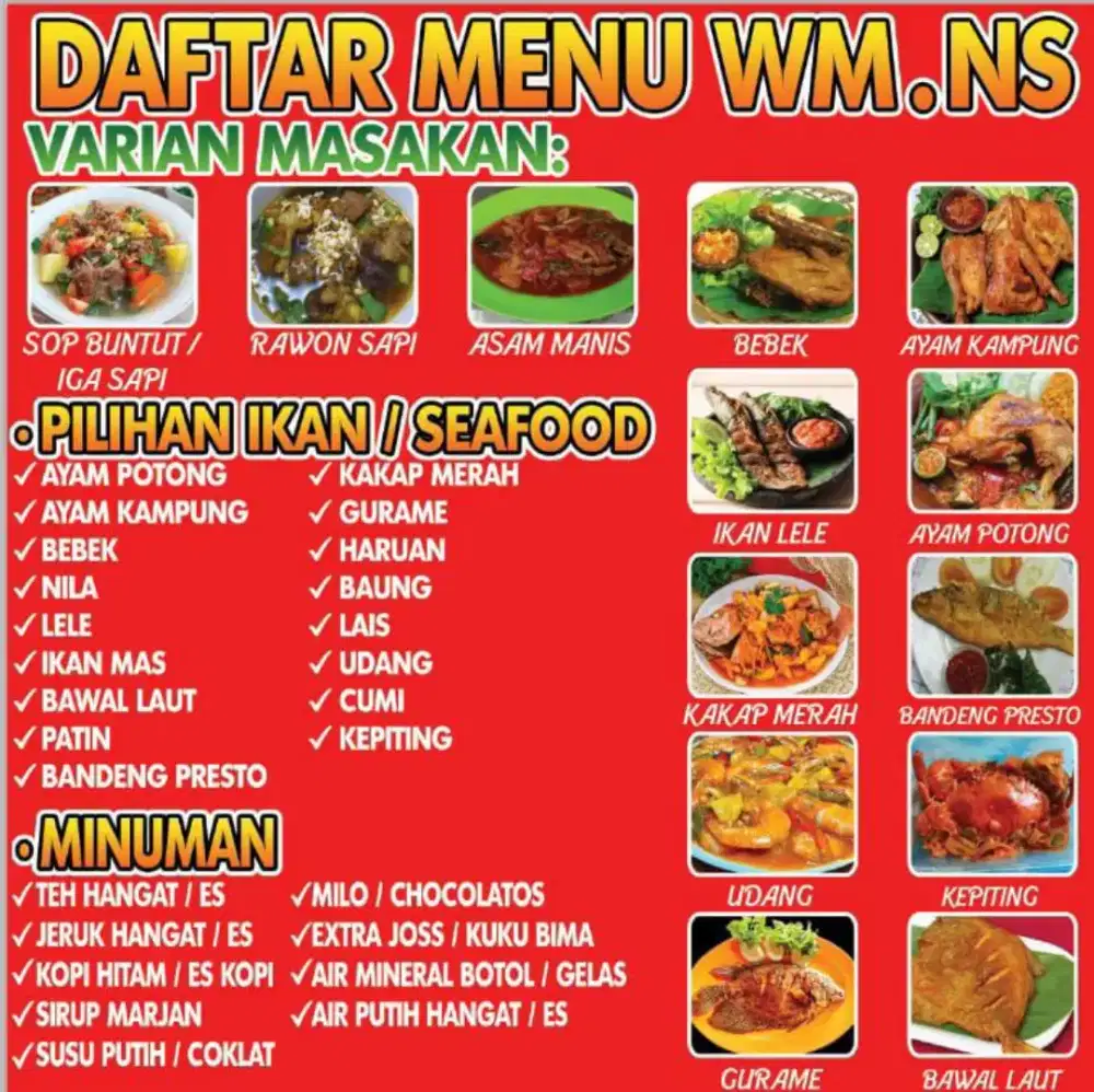 Lowongan pekerjaan warung makan lalapan KHUSUS UNTUK PEREMPUAN