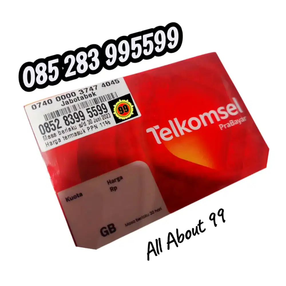 Nomor Cantik Telkomsel Reguler 4G/5G