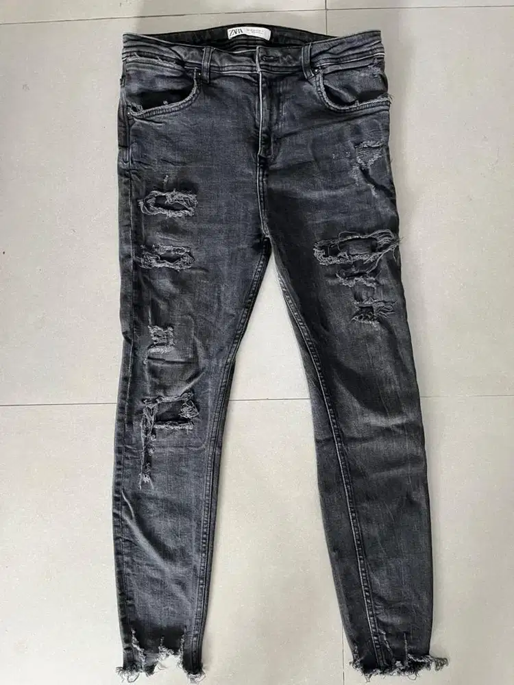 Celana jeans pria slimfit strech zara asli