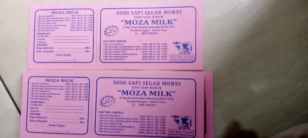 Menerima Order Pesanan Susu Sapi Murni Lok Kemanggisan