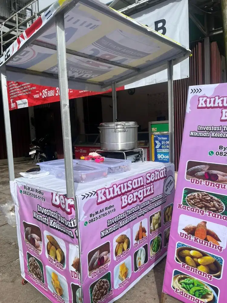 Dijual rombong jualan bahan taso