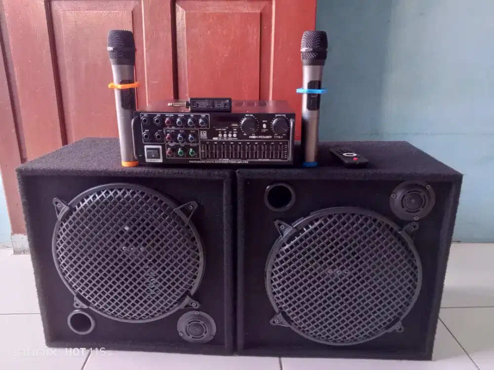 Paket lengkap Home karaoke 12 in double
