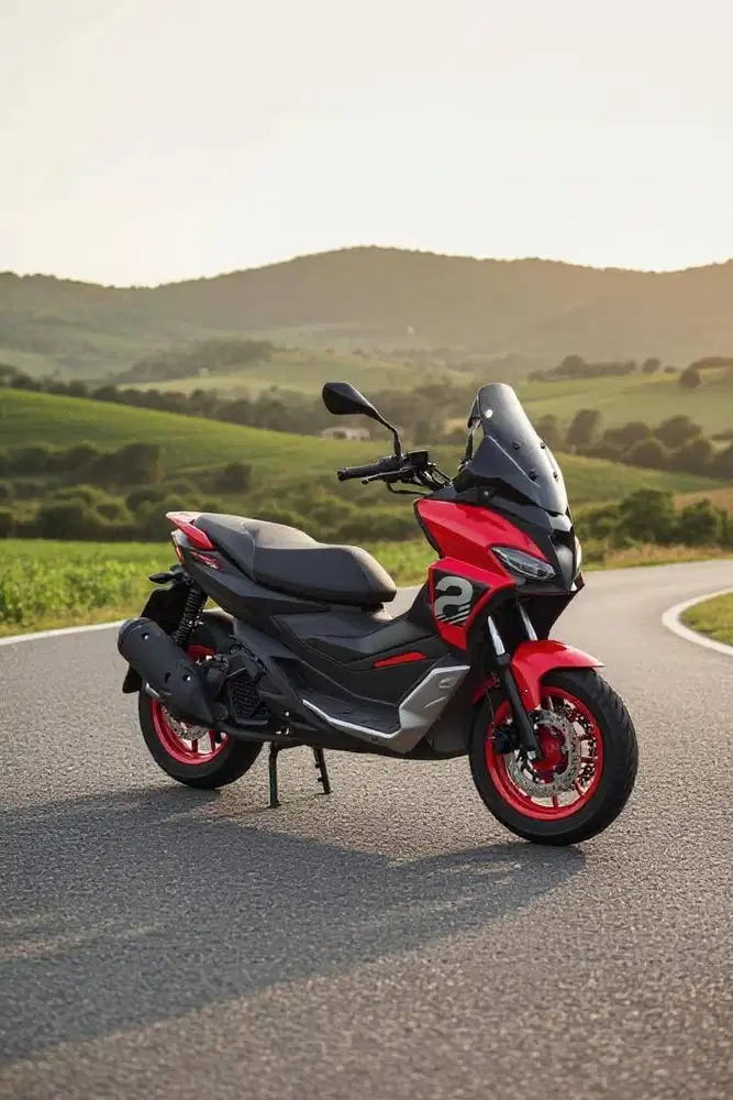 Dijual Cepat,Motor Koleksi APRILIA SR GT200S 2022 Seperti Baru!