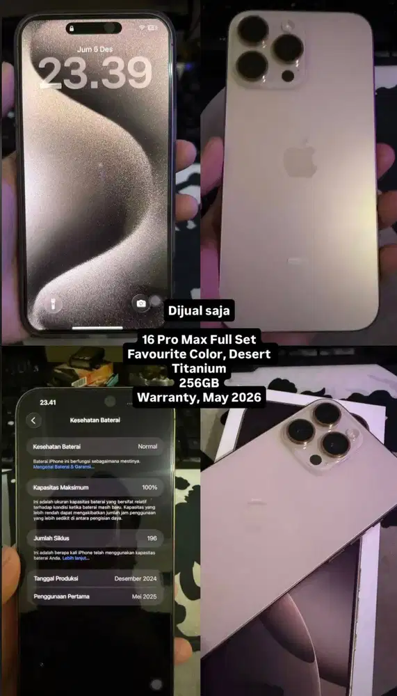 FAST SALE IPHONE 16 PROMAX 256 GB!!