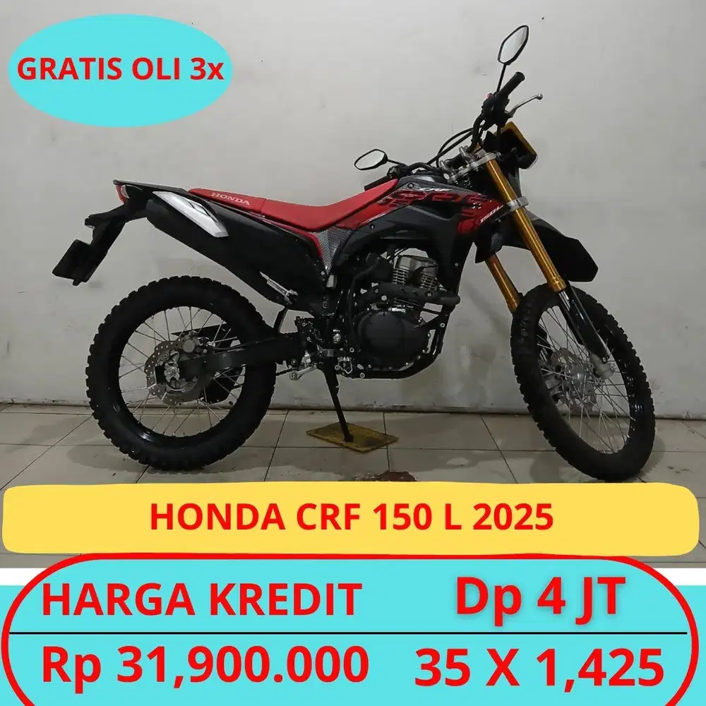 HONDA CRF 150 L 2025 DP 4 JUTA GUYSSS