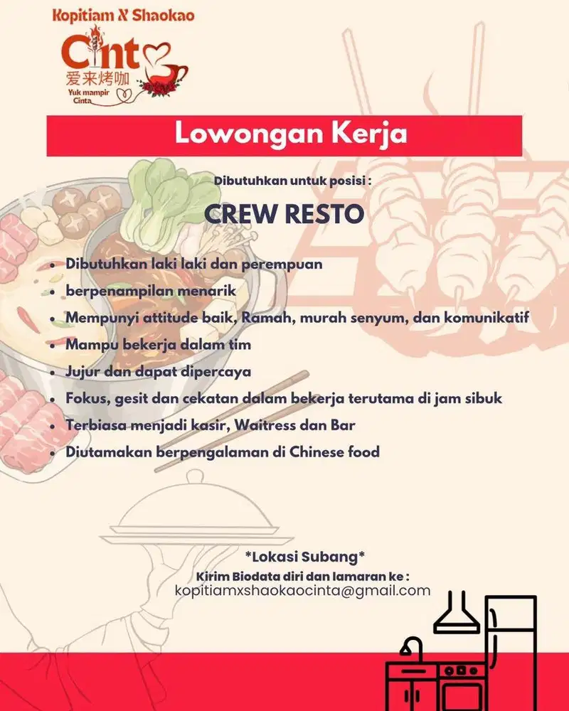 Lowongan crew store