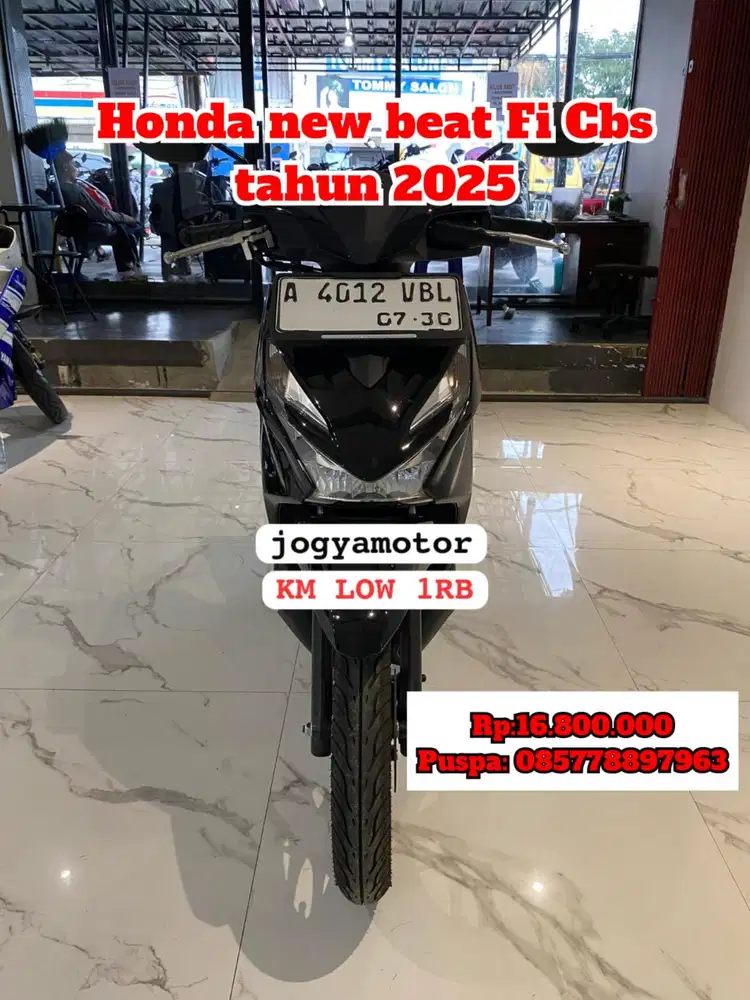 (B) honda beat new fi 2025 cash credit