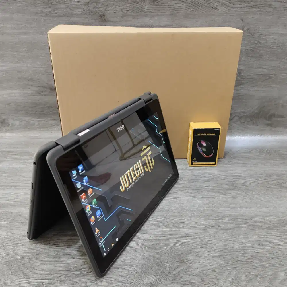 2iN1 Laptop Dell Latitude 3190 Slim
Touchscreen + Layar Lipat RAM 8GB