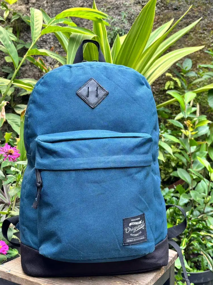 Ransel Kasual Pria Turquoise | Backpack Tipings Pria | Tas Sekolah