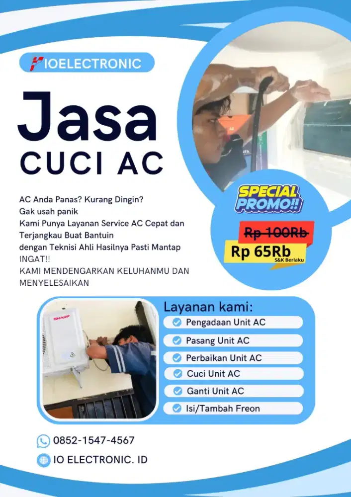 Layanan Jasa cuci AC