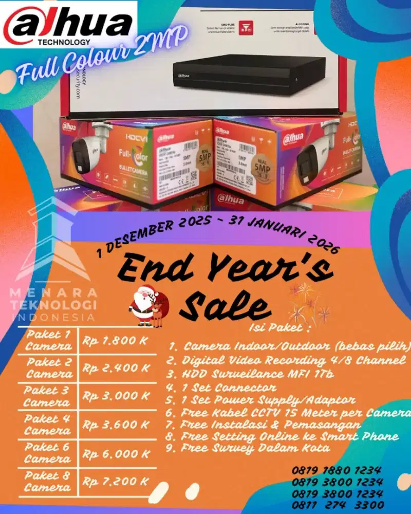 Paket CCTV Full Colour 24 jam