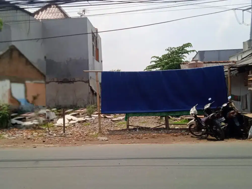 STRATEGIS PINGGIR JALAN! Tanah 432m SHM Pondok Randu Cengkareng, Dekat Tol JORR