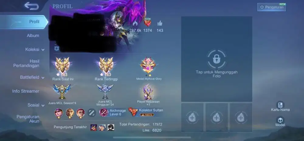 Akun Mobile Legends/ML