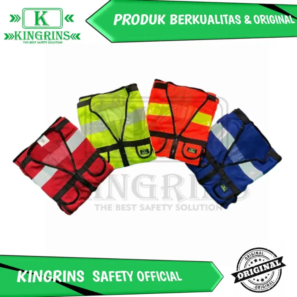 Rompi Safety Proyek Jaring 6 Kantong