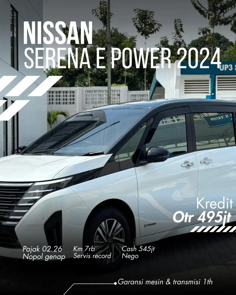 low km 7rb Nissan serena hws epower at 2024 two tone like new