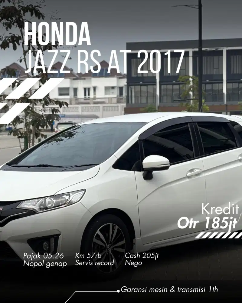 low km 52rb Honda Jazz 1.5 RS at 2017