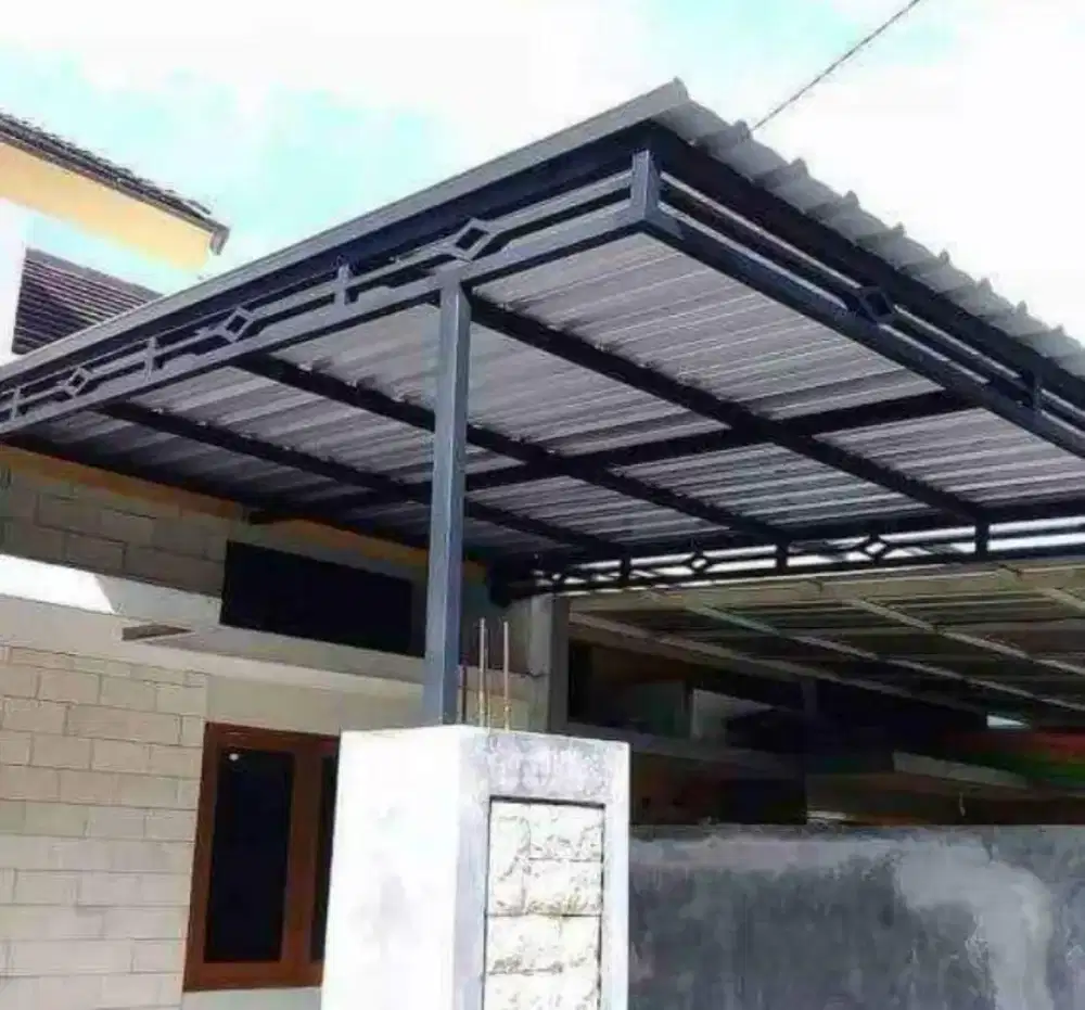 Kanopi atap spandek,/galvaluma