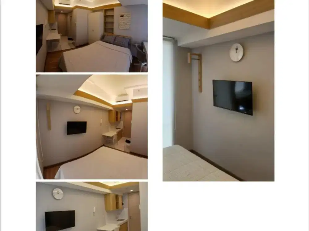 DISEWAKAN APARTMENT TOKYO RIVERSIDE STUDIO FULL FURNISH (VINYL, WH, KULKAS) HARGA 23 JT / THN
