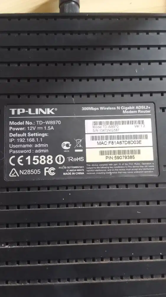 tp link td w8970