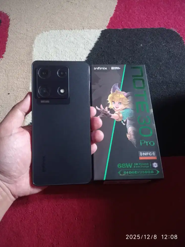 BISMILLAH INFINIX NOTE 30 PRO RAM 8/256 FULSET NOMINES