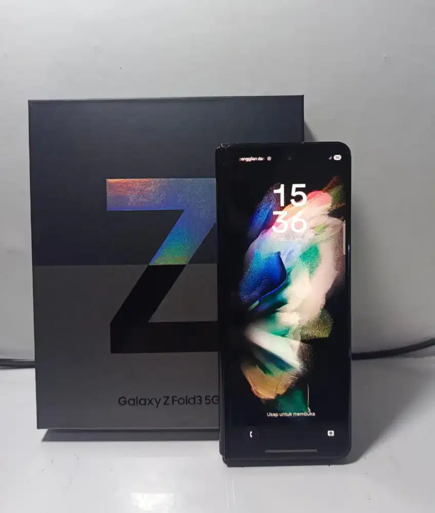 SAMSUNG Z FOLD 3 5G RAM 12/512GB ORIGINAL SEIN MULUS NORMAL FULLSHET