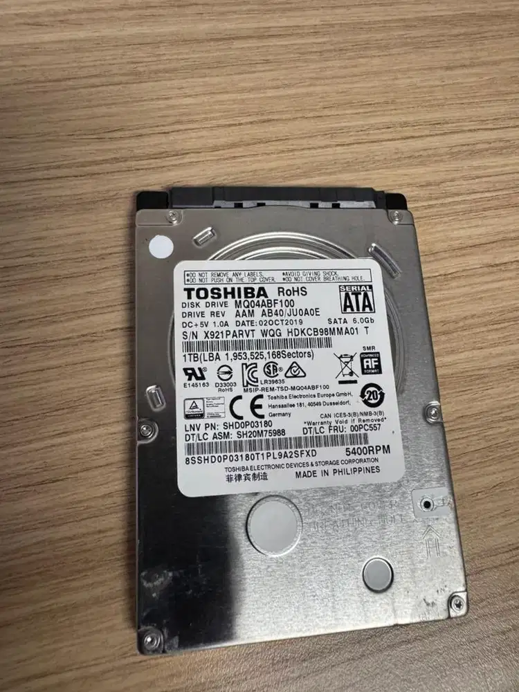 Hdd 1 tb 2,5 inchi copotan laptop