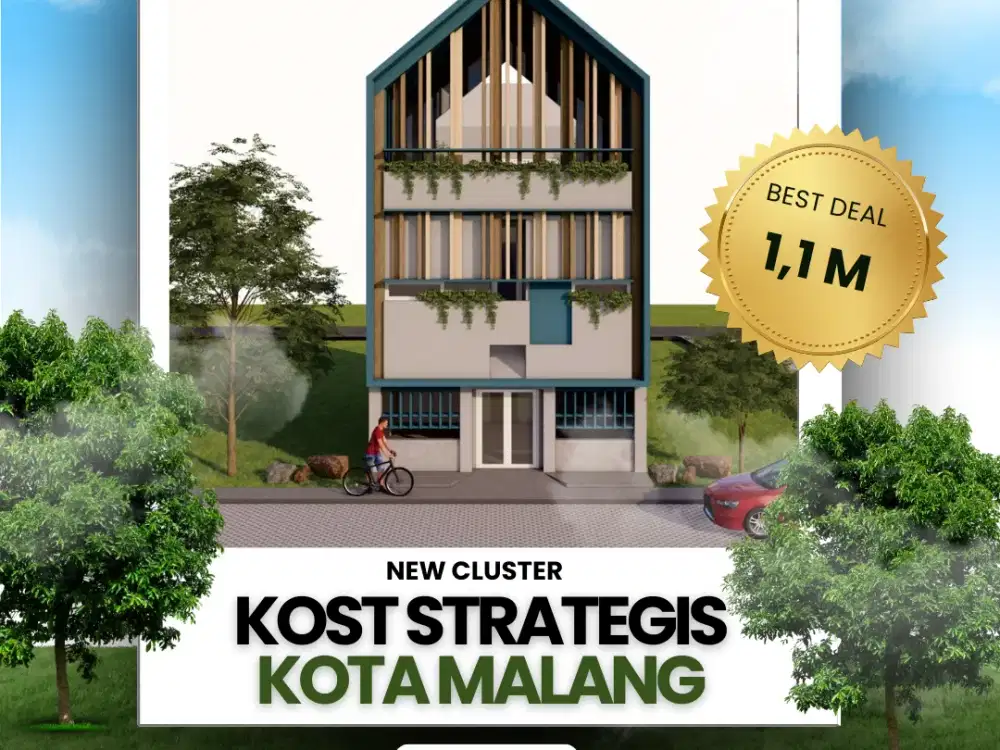 Kost Strategis 8 Menit Kampus UB Malang, Free Management Kost