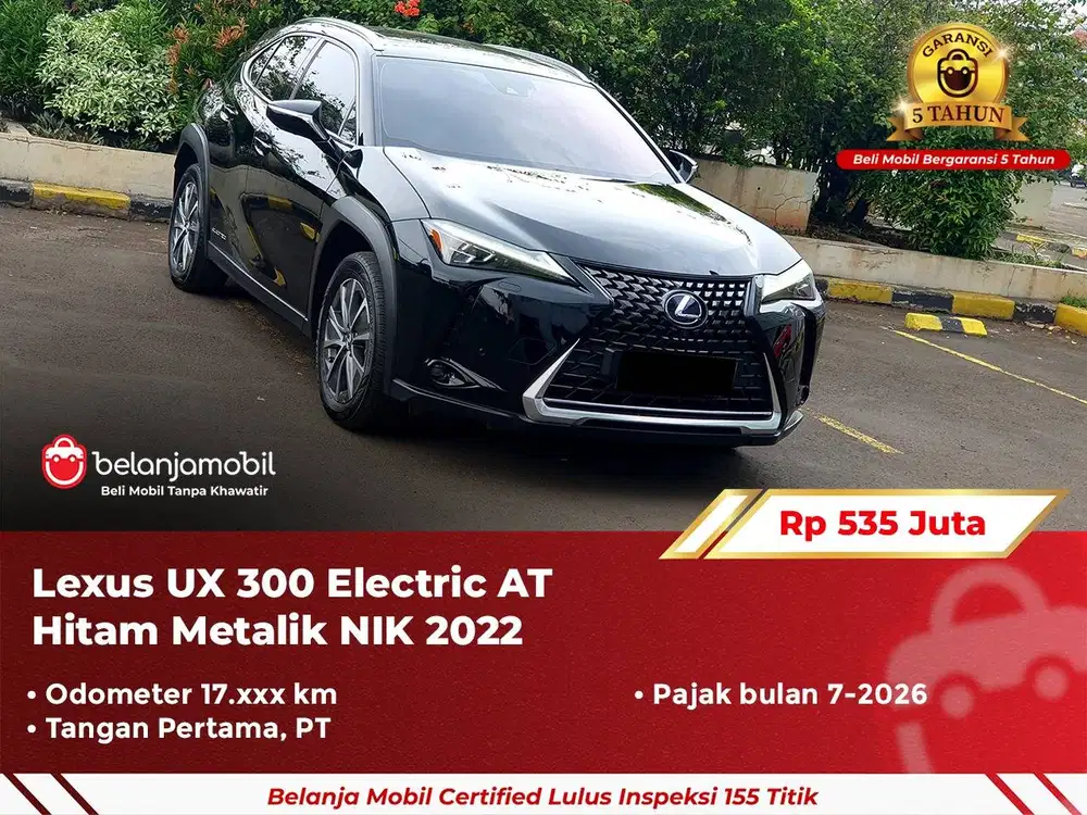 [ GARANSI 5TH ] Lexus UX300 UX 300 Electric AT 2022 2023