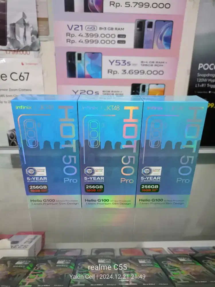 Infinix Hot 50 Pro Plus 8/256 GB Curved AMOLED 50 MP Garansi Resmi