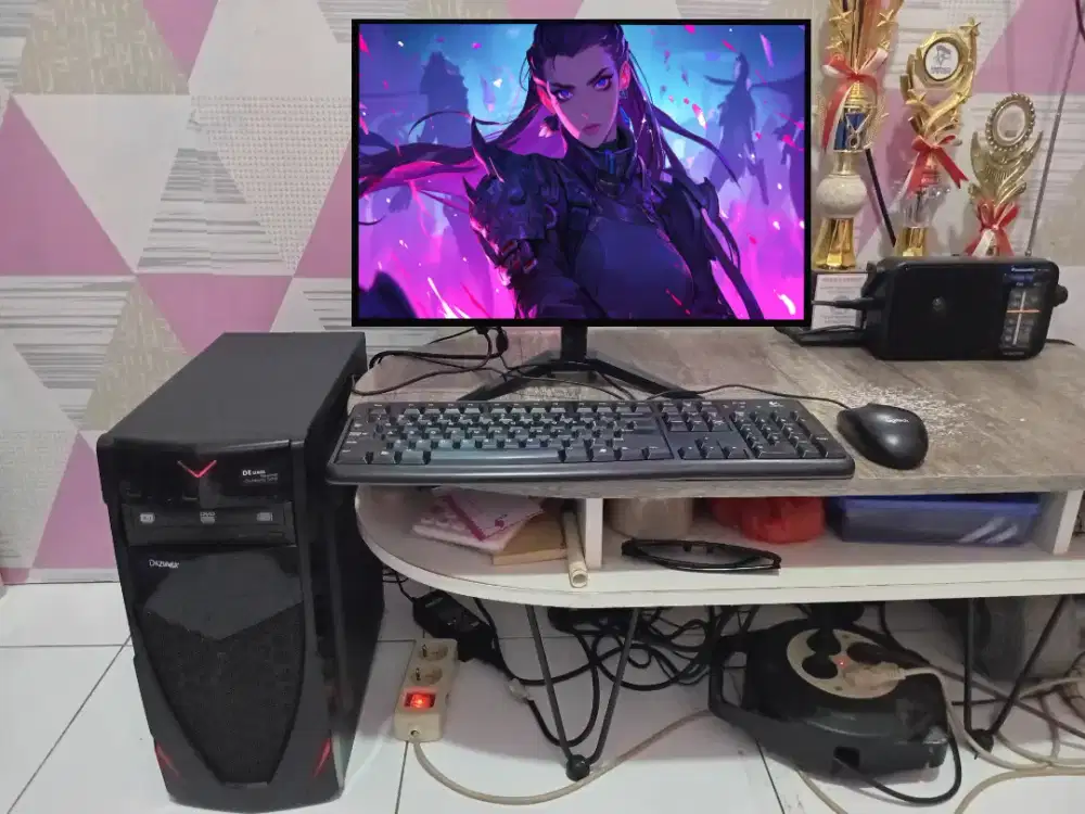 PC GAMING DESIGN EDITING LIVE + LCD + RAM 8 GB + VGA 1 GB + HD 500 GB