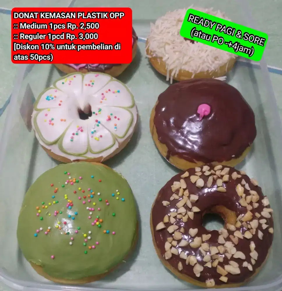 Donat medium varian rasa