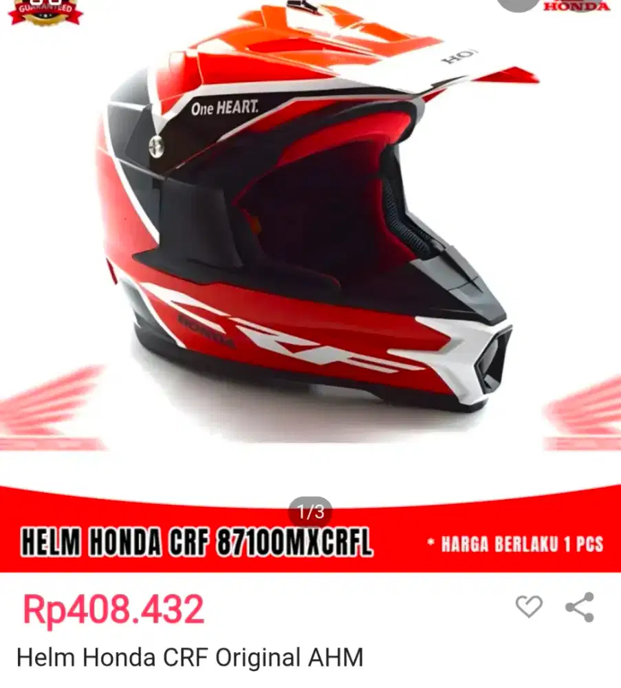 Dijual helem balap salah beli dijual rugi