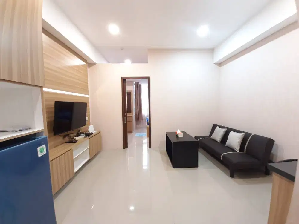 Sewa Apartemen Skandinavia 1BR Full Furnished Lt 11 Dekat Bandara