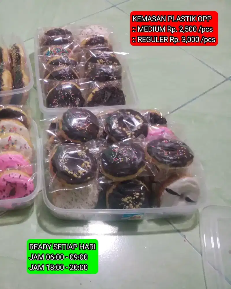 Donat homemade varian topping