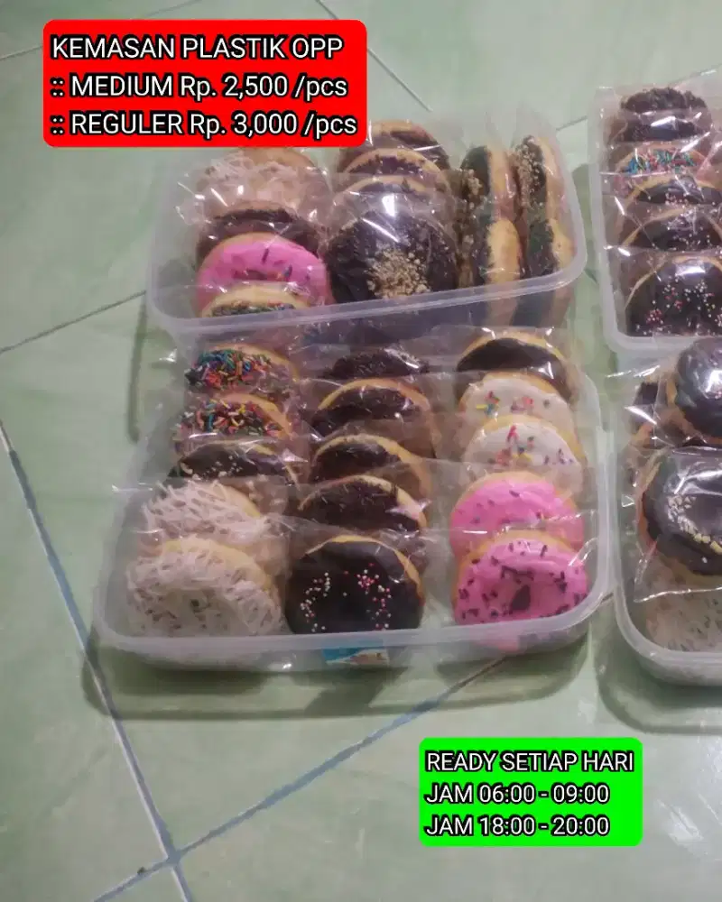 Donat topping varian rasa