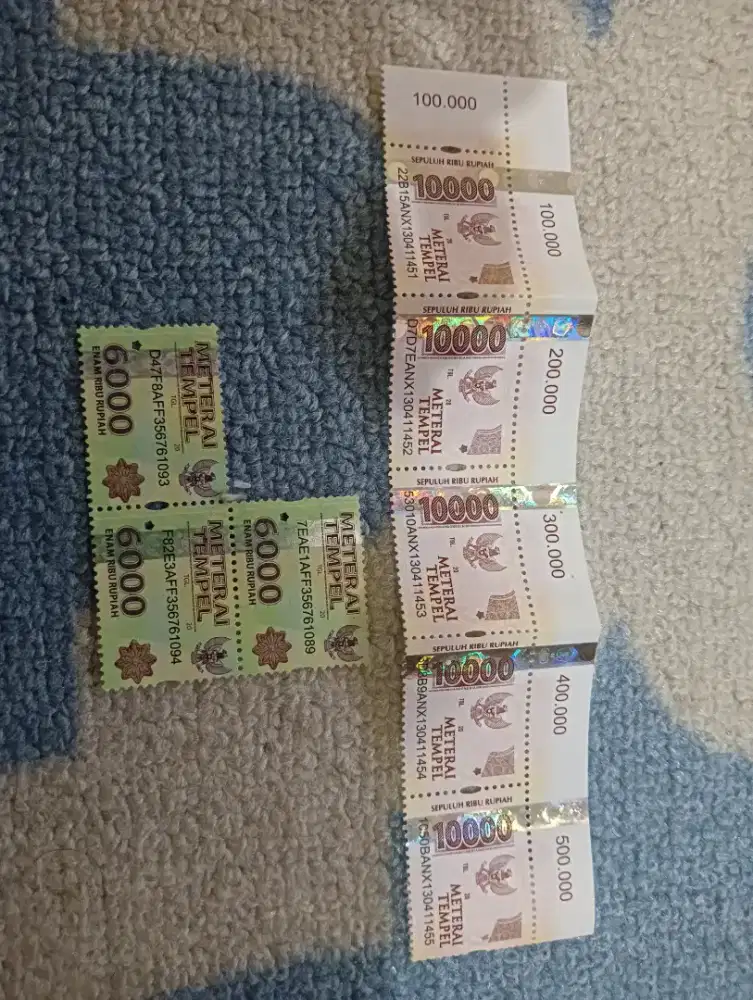 Materai 10rb, isi ada 5 lembar Baru