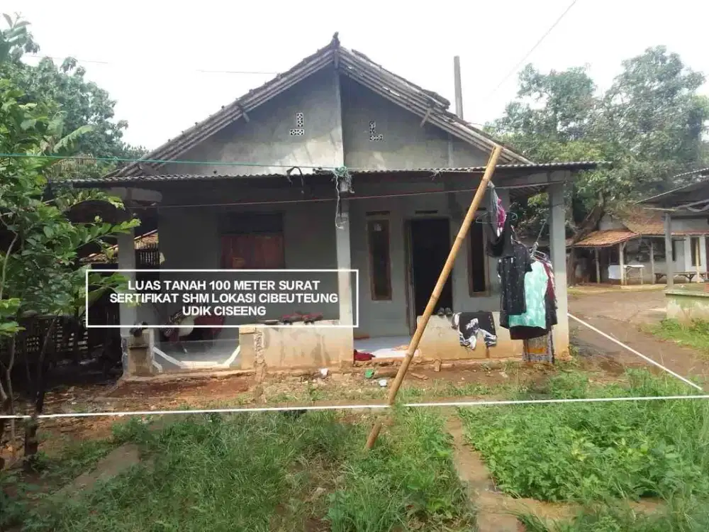 RUMAH KAMPUNG MURAH DAN STRATEGIS DI DESA CIBEUTEUNG UDIK DI BELAKANG PERUMAHAN TELAGA KAHURIPAN PARUNG