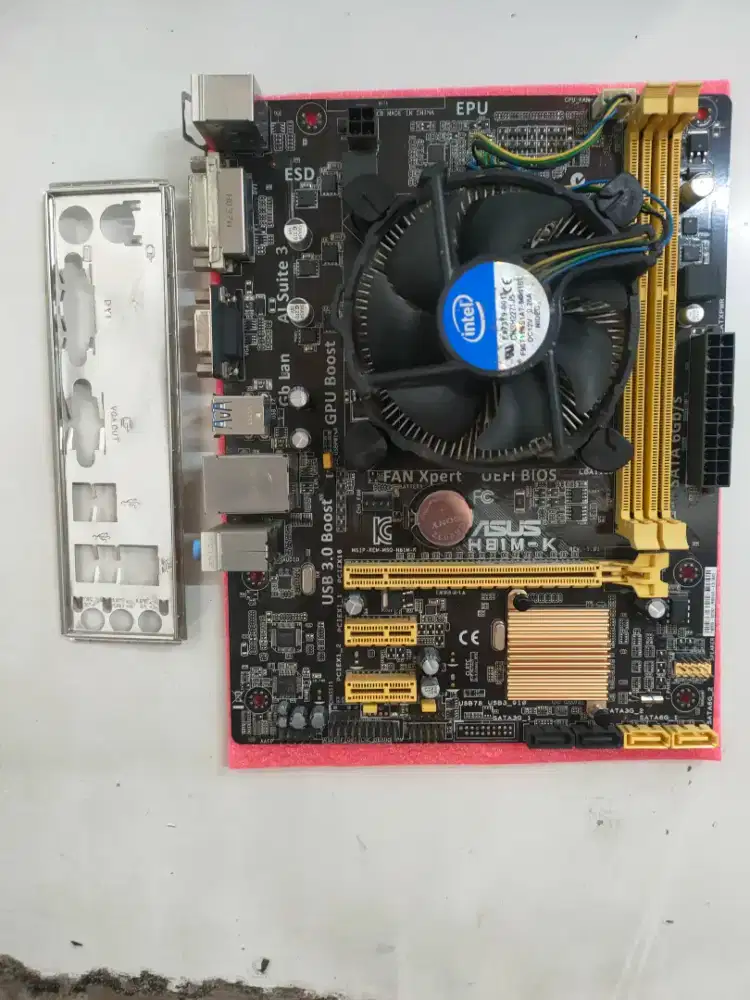 Jual Cepat paketan Mainboard Second Asus H81M-K + Procesor