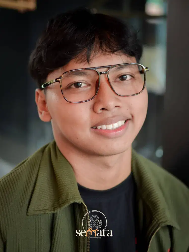 Semata Eyewear - Kacamata Aviator Kotak Desain Vintage - AMBALIKA 05