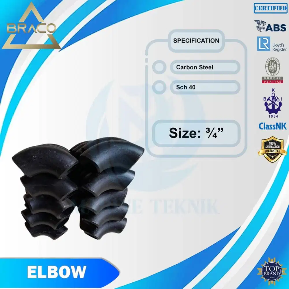 ELBOW CS SCH 40 3/4 INCH 90D / ELBOW LAS BESI