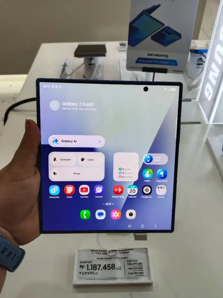 Samsung Galaxy Zfold 7 segampang itu nyicil dengan promo bunga 0%