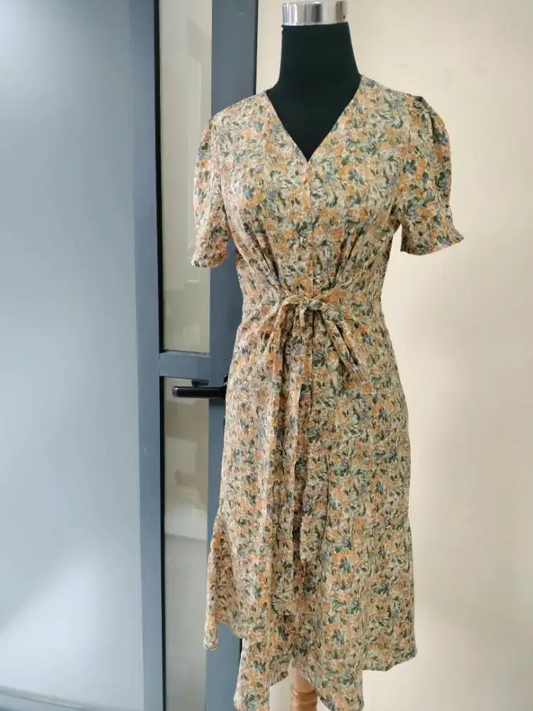 Dres cantik motif bunga