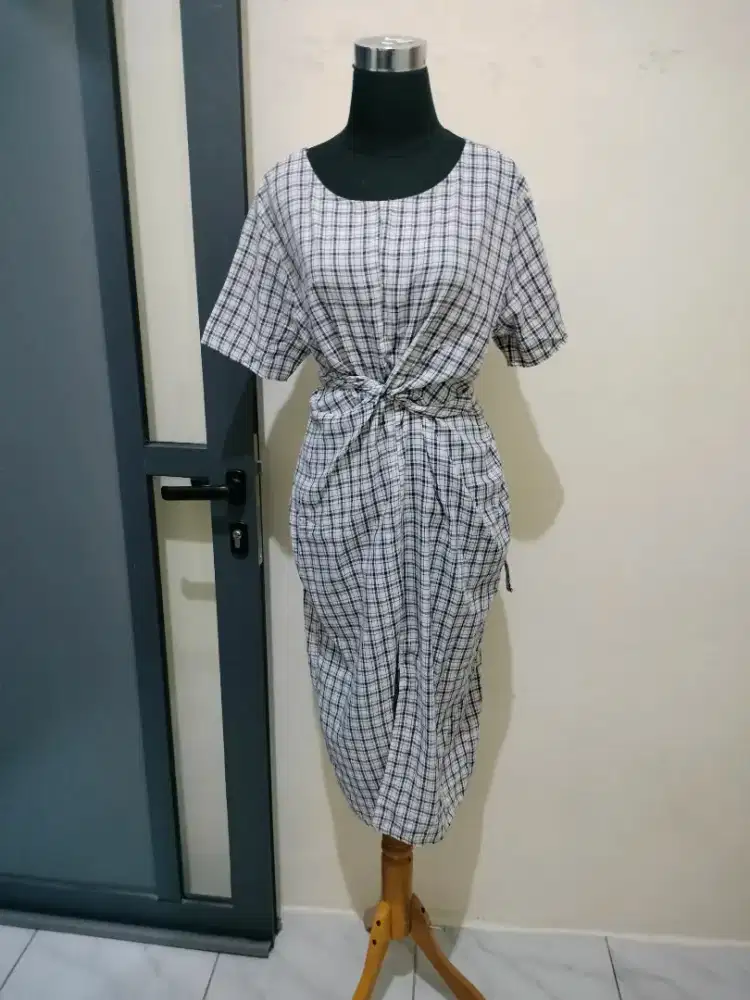 Dres cantik motif kotak