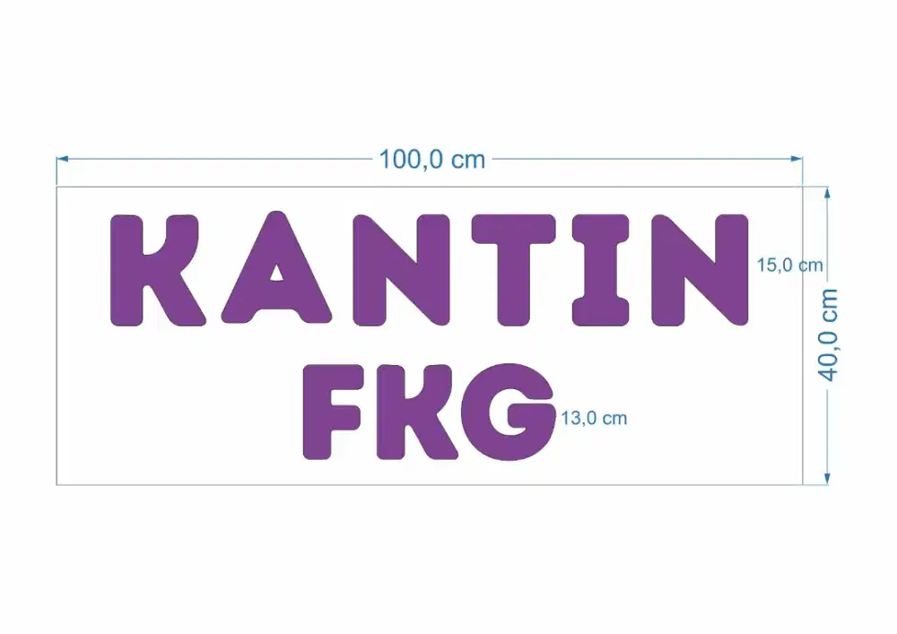 Papan nama huruf timbul neonbox