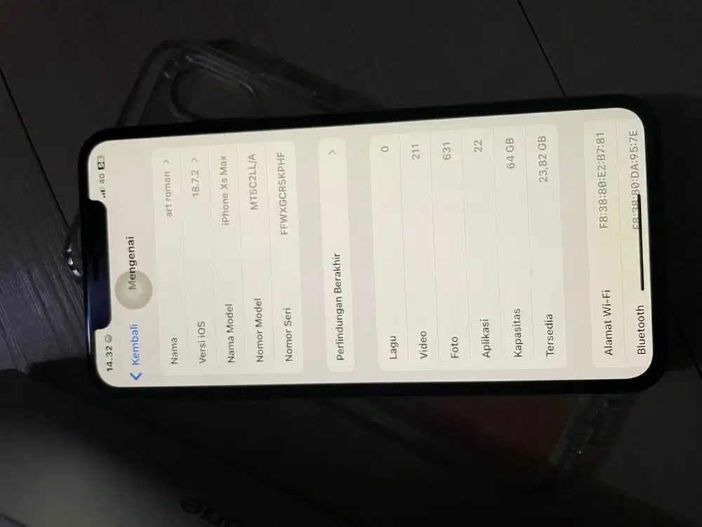 Iphone xs max 64gb fullset mulus